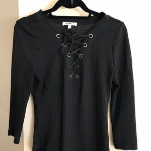 Women’s lace up long sleeve